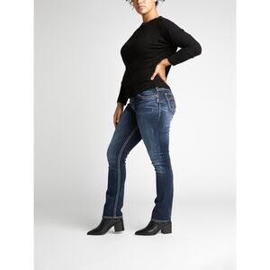 MSRP $88 Silver Denim Suki Straight Leg Size  23/32  SAME DAY SHIP or NEXT DAY